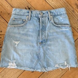 Agolde Los Angeles denim skirt, size 25